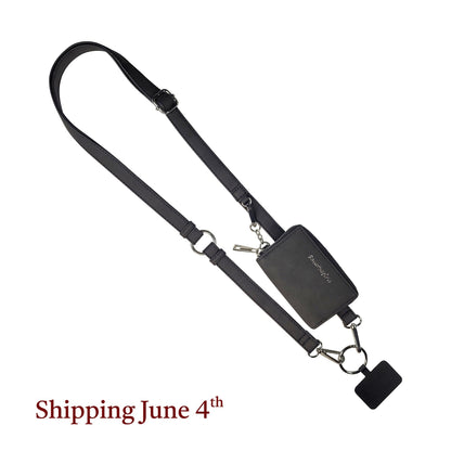 Clip & Go Strap w/Pouch Brushed Vegan Leather